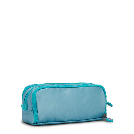 Kipling Gitroy Metallic Pencil Case Çanta Bej Rengi Turkuaz | TR 1095XY